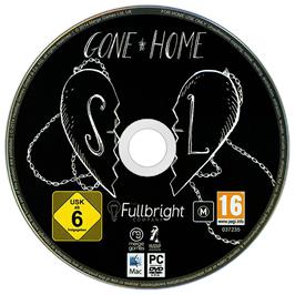 Artwork on the Disc for Gone Home on the Microsoft Windows.