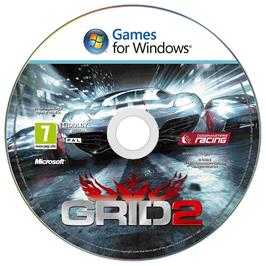 Artwork on the Disc for Grid 2 on the Microsoft Windows.