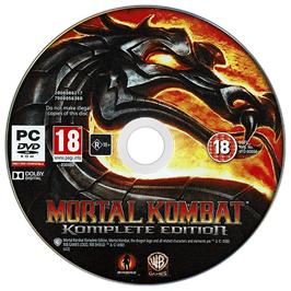 Artwork on the Disc for Mortal Kombat Komplete Edition on the Microsoft Windows.