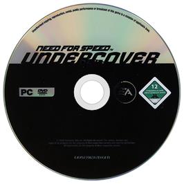 Artwork on the Disc for Need for Speed Undercover on the Microsoft Windows.