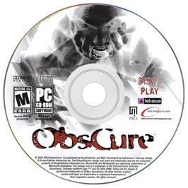 Artwork on the Disc for ObsCure on the Microsoft Windows.
