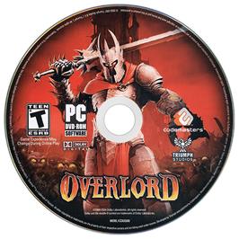 Artwork on the Disc for Overlord on the Microsoft Windows.
