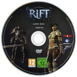 Artwork on the Disc for Rift on the Microsoft Windows.