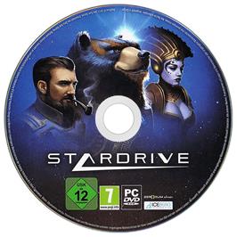 Artwork on the Disc for StarDrive on the Microsoft Windows.