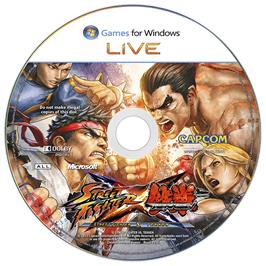Artwork on the Disc for Street Fighter X Tekken on the Microsoft Windows.