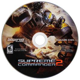 Artwork on the Disc for Supreme Commander 2 on the Microsoft Windows.