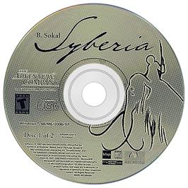 Artwork on the Disc for Syberia on the Microsoft Windows.