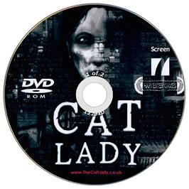 Artwork on the Disc for The Cat Lady on the Microsoft Windows.