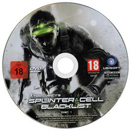 Artwork on the Disc for Tom Clancys Splinter Cell Blacklist on the Microsoft Windows.