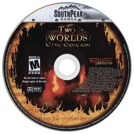 Artwork on the Disc for Two Worlds Epic Edition on the Microsoft Windows.