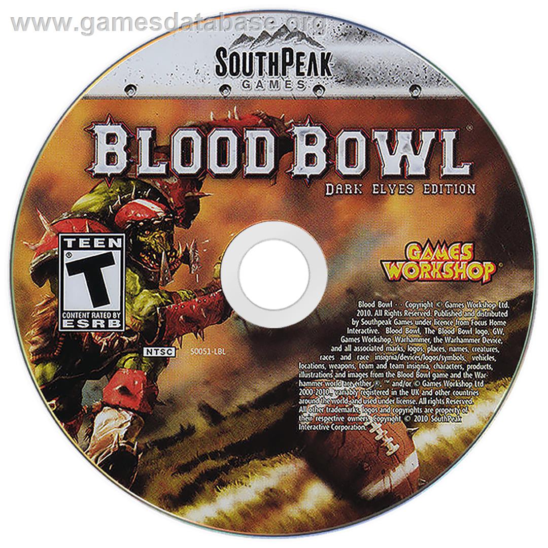 Blood Bowl Dark Elves Edition - Microsoft Windows - Artwork - Disc