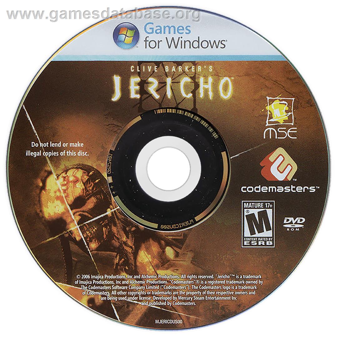 Clive Barker's Jericho - Microsoft Windows - Artwork - Disc