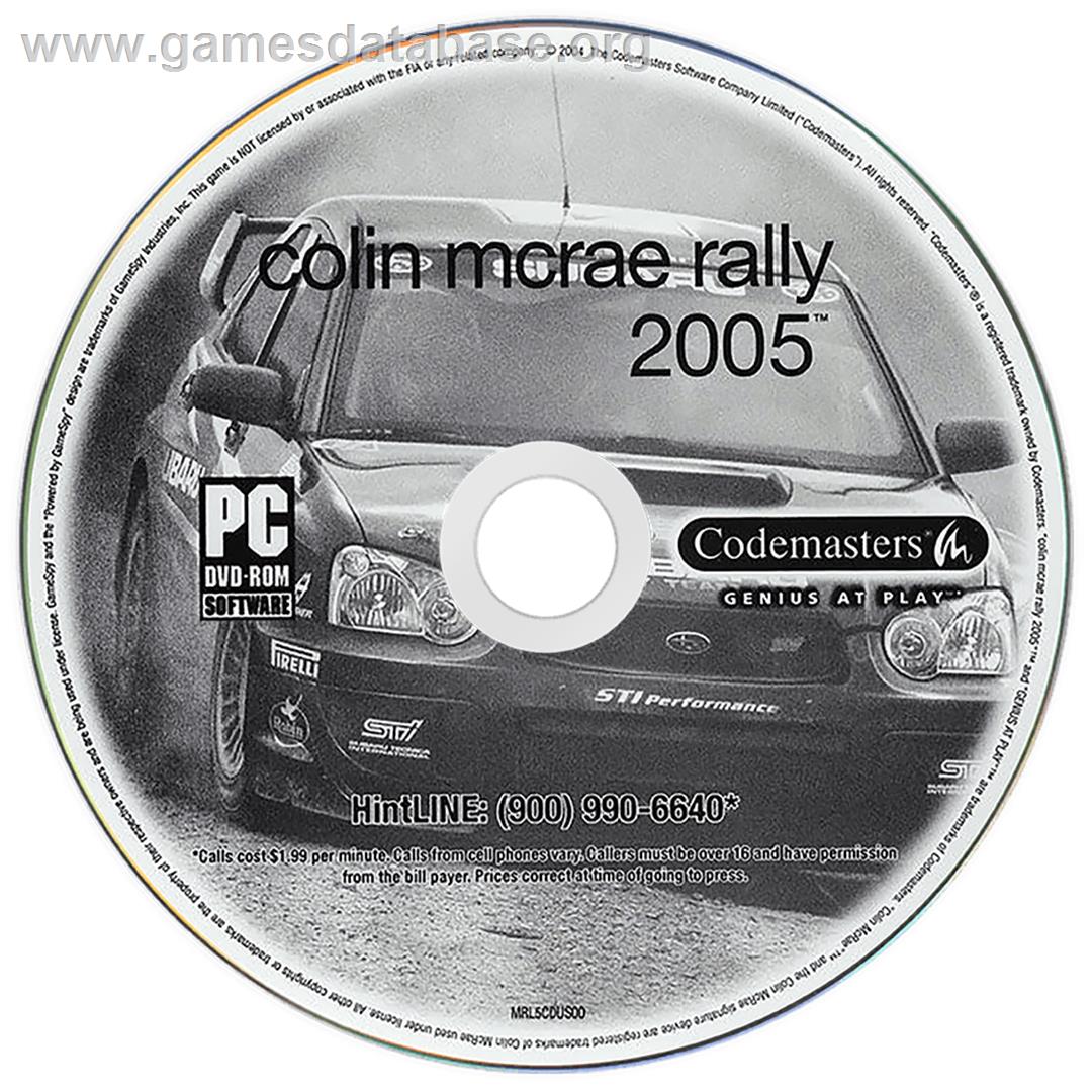 Colin McRae Rally 2005 - Microsoft Windows - Artwork - Disc