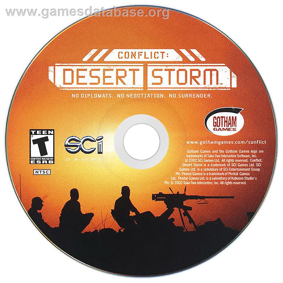 Conflict Desert Storm - Microsoft Windows - Artwork - Disc