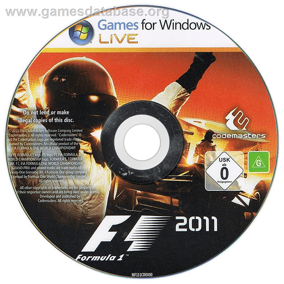 F1 2011 - Microsoft Windows - Artwork - Disc