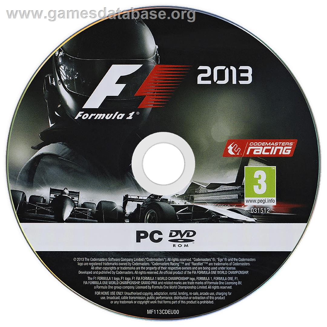 F1 2013 - Microsoft Windows - Artwork - Disc