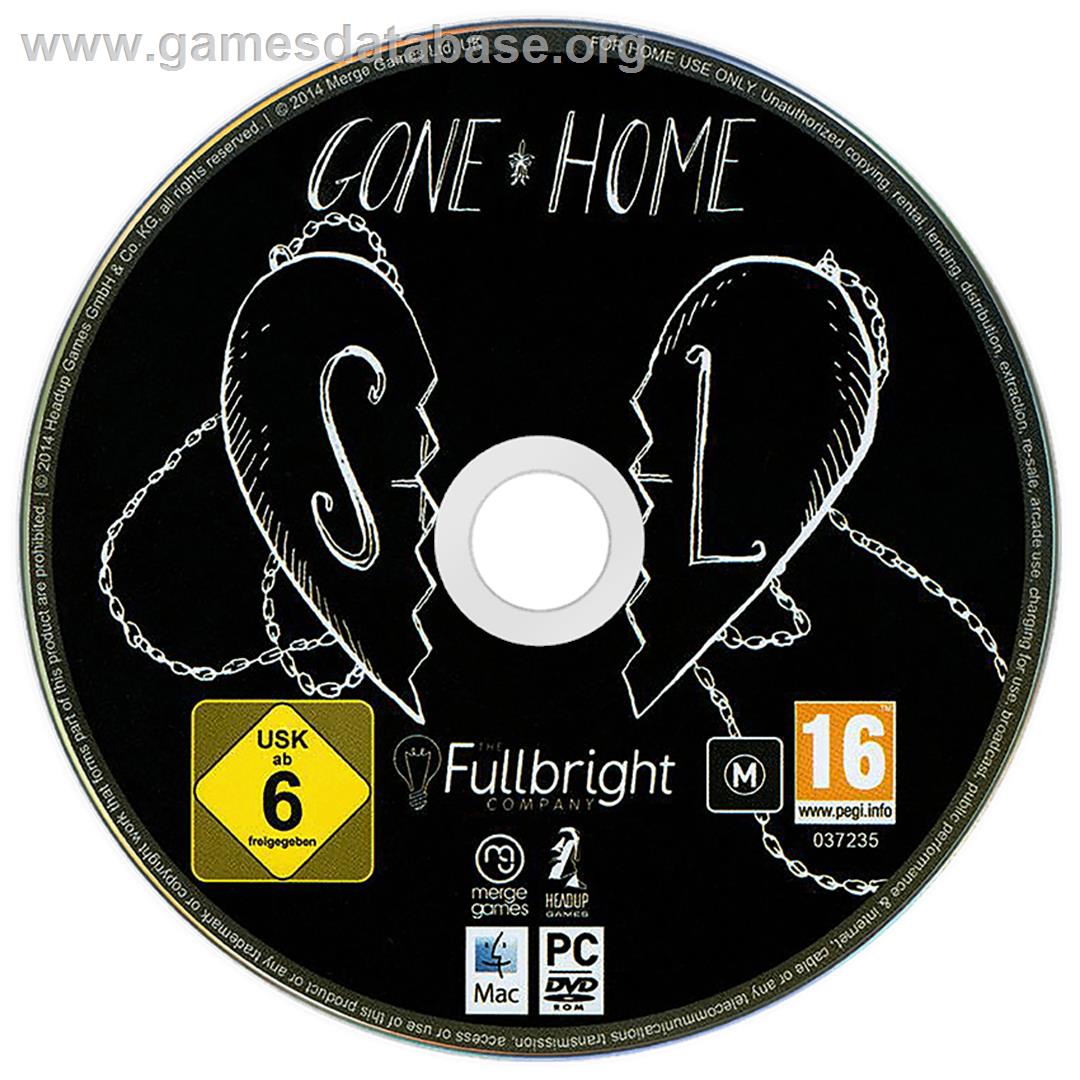 Gone Home - Microsoft Windows - Artwork - Disc