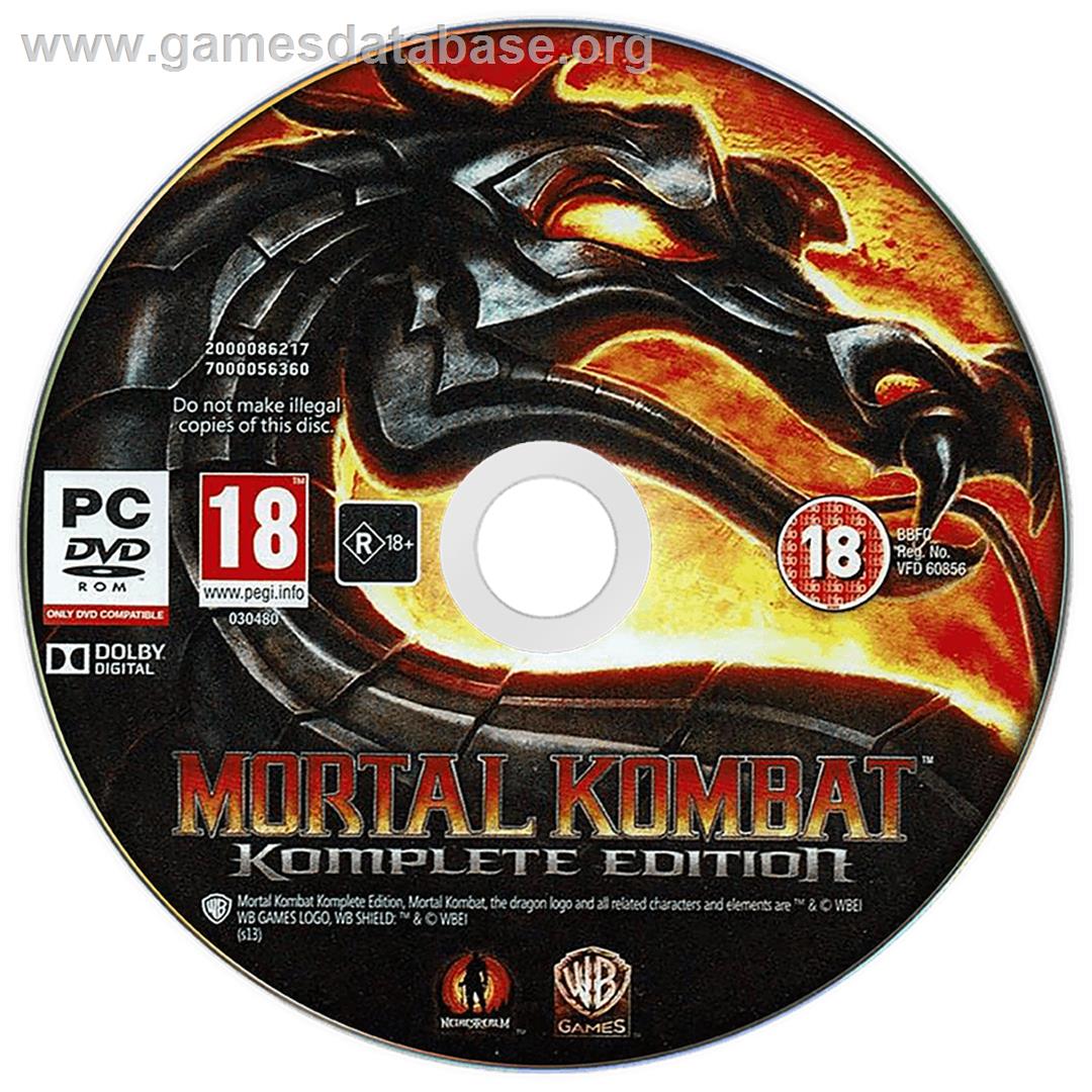 Mortal Kombat Komplete Edition - Microsoft Windows - Artwork - Disc