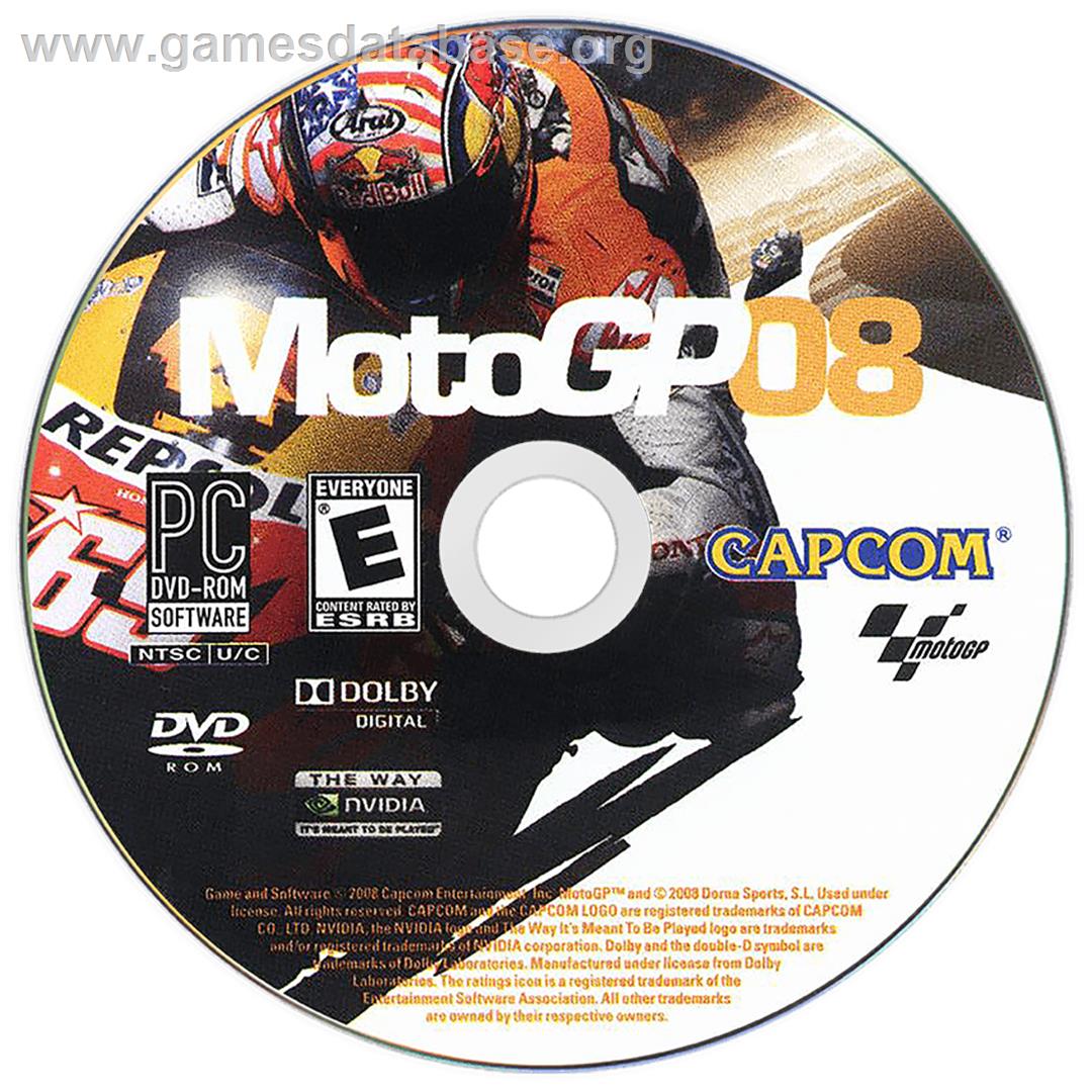 MotoGP 08 - Microsoft Windows - Artwork - Disc