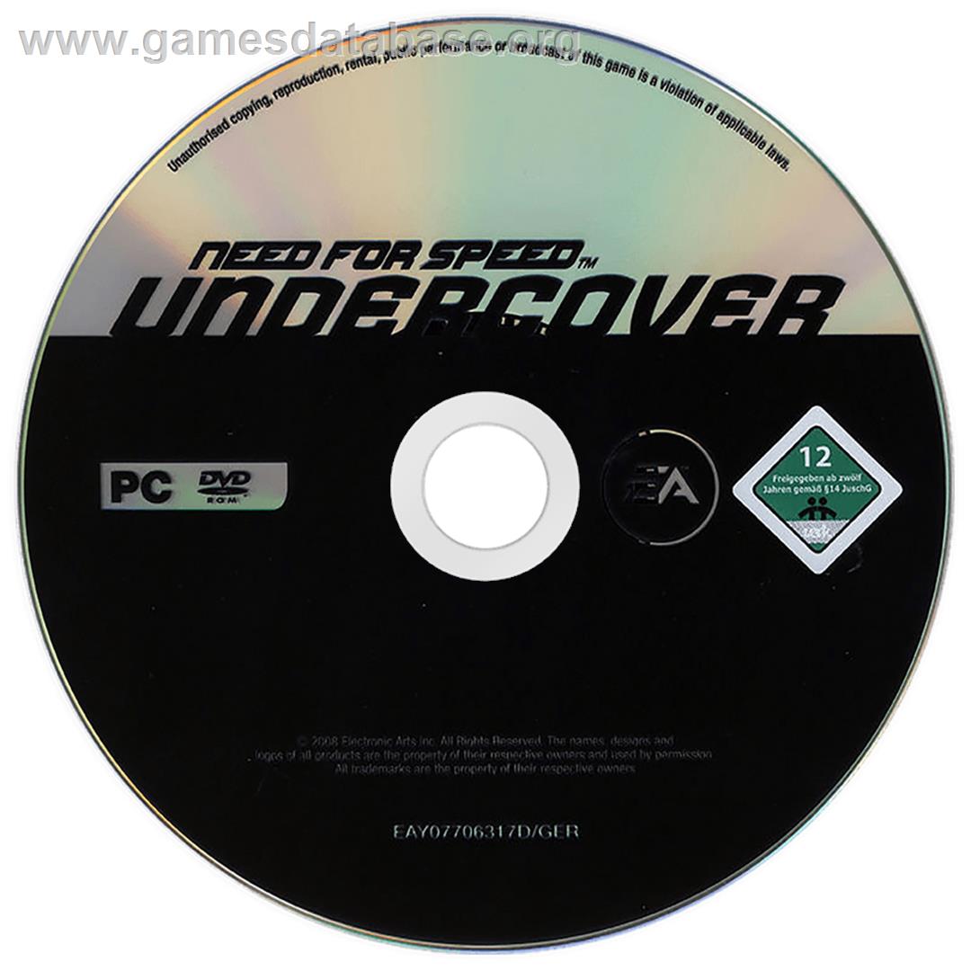 Need for Speed Undercover - Microsoft Windows - Artwork - Disc