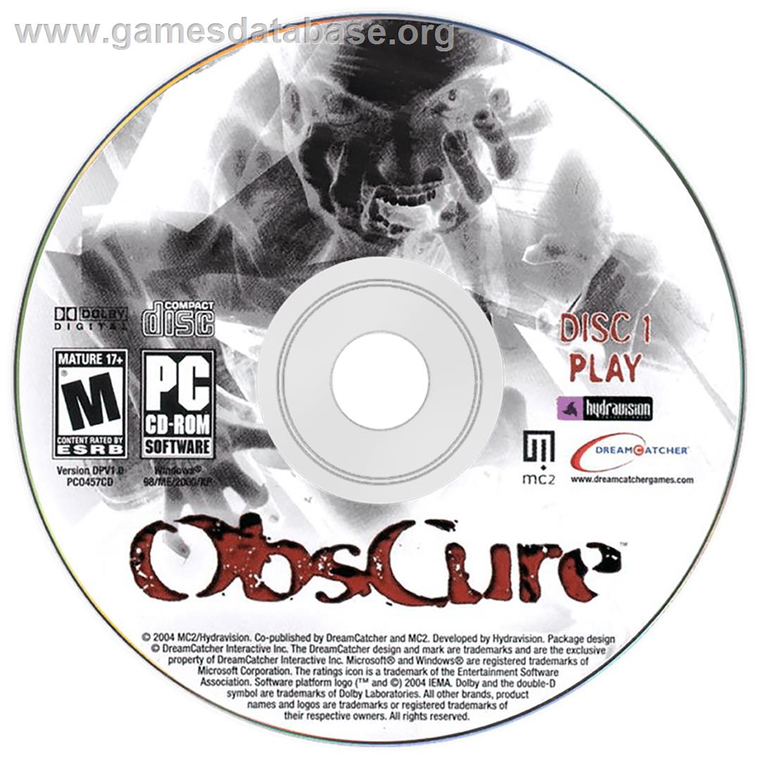 ObsCure - Microsoft Windows - Artwork - Disc