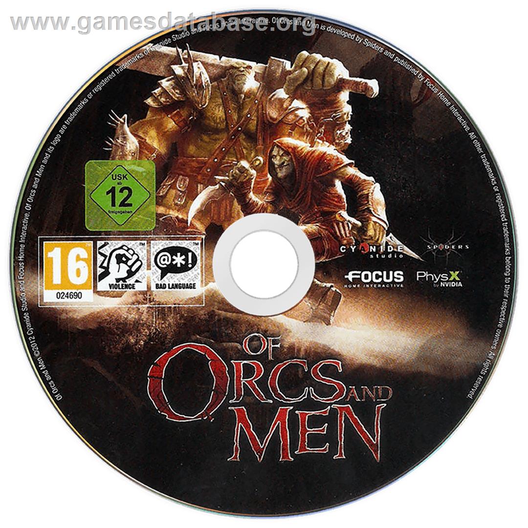 Of Orcs And Men - Microsoft Windows - Artwork - Disc
