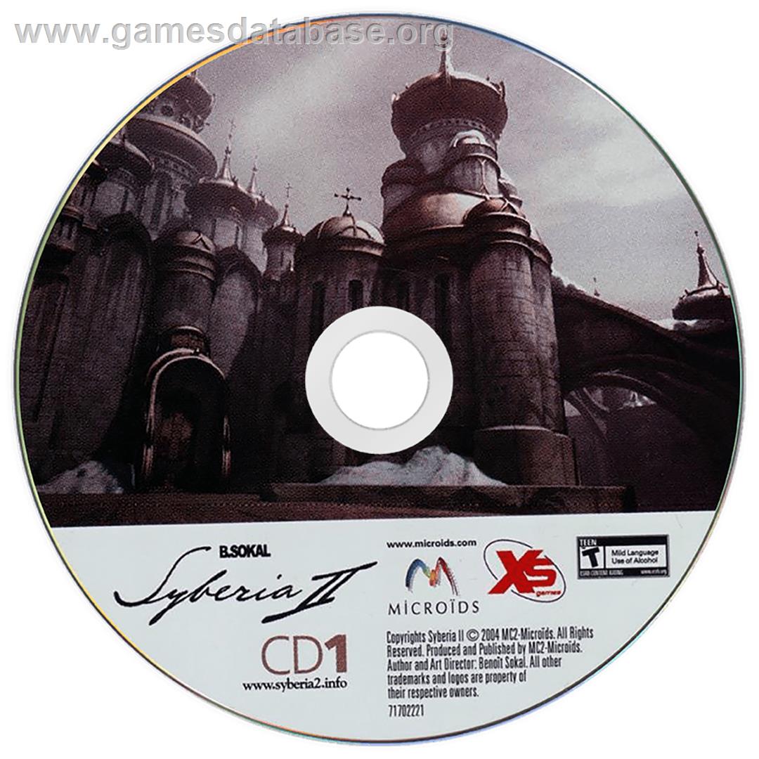 Syberia 2 - Microsoft Windows - Artwork - Disc