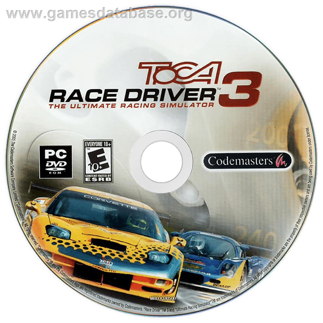 Toca Race Driver 3 - Microsoft Windows - Artwork - Disc