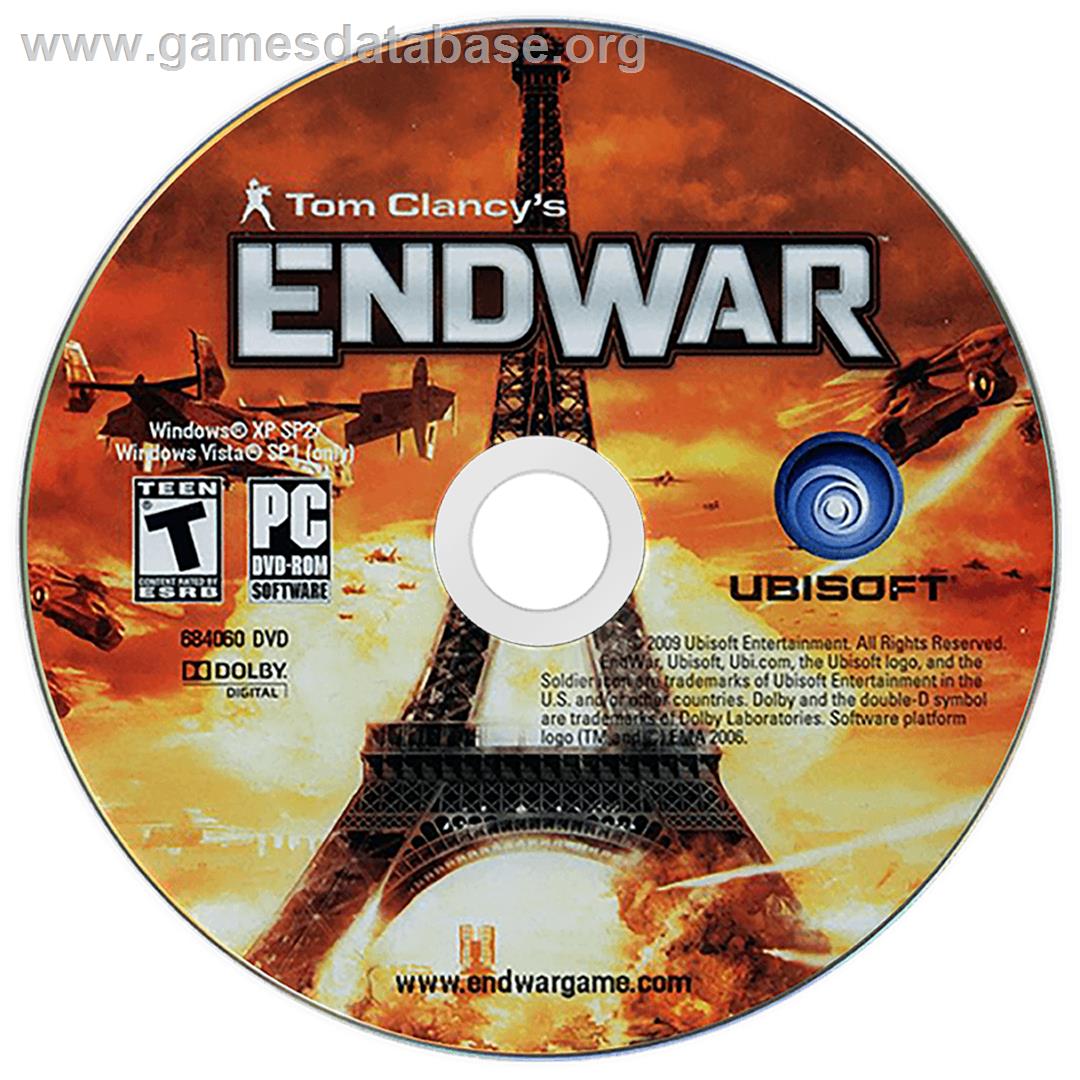 Tom Clancy's EndWar - Microsoft Windows - Artwork - Disc