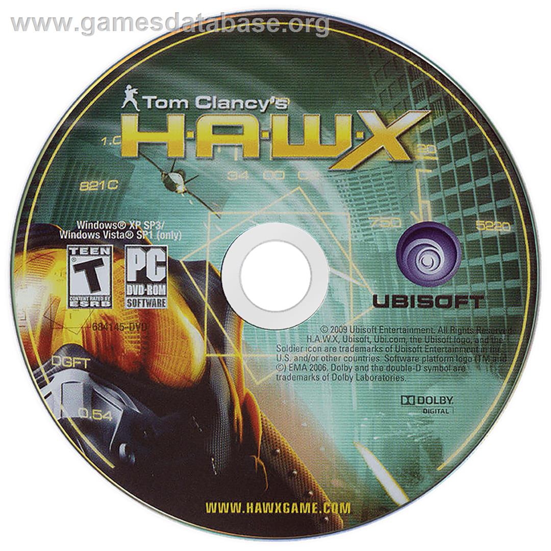 Tom Clancy's H.A.W.X - Microsoft Windows - Artwork - Disc