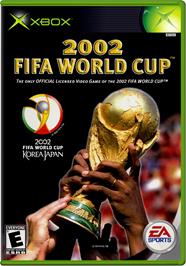 Box cover for 2002 FIFA World Cup on the Microsoft Xbox.