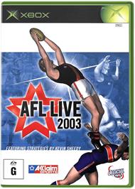 Box cover for AFL Live 2003 on the Microsoft Xbox.