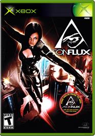 Box cover for Aeon Flux on the Microsoft Xbox.