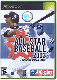 Box cover for All-Star Baseball 2003 on the Microsoft Xbox.