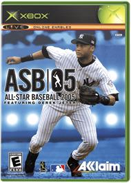 Box cover for All-Star Baseball 2005 on the Microsoft Xbox.