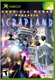 Box cover for American McGee presents SCRAPLAND on the Microsoft Xbox.