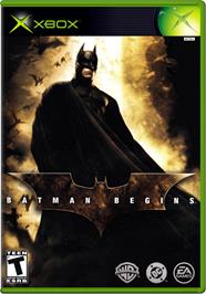 Box cover for Batman Begins on the Microsoft Xbox.