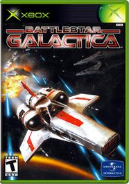 Box cover for Battlestar Galactica on the Microsoft Xbox.
