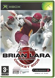 Box cover for Brian Lara International Cricket 2005 on the Microsoft Xbox.