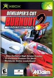 Box cover for Burnout 2: Point of Impact on the Microsoft Xbox.