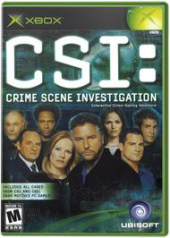 Box cover for CSI: Crime Scene Investigation on the Microsoft Xbox.