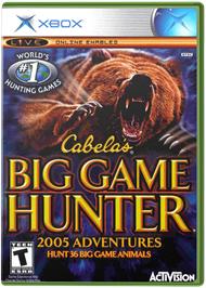 Box cover for Cabela's Big Game Hunter 2005 Adventures on the Microsoft Xbox.