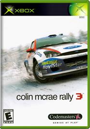 Box cover for Colin McRae Rally 3 on the Microsoft Xbox.