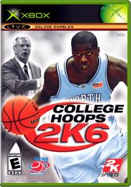 Box cover for College Hoops 2K6 on the Microsoft Xbox.
