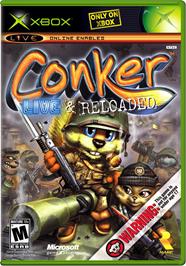 Box cover for Conker: Live & Reloaded on the Microsoft Xbox.