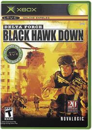 Box cover for Delta Force: Black Hawk Down on the Microsoft Xbox.