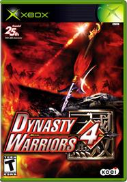 Box cover for Dynasty Warriors 4 on the Microsoft Xbox.