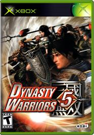 Box cover for Dynasty Warriors 5 on the Microsoft Xbox.