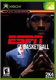 Box cover for ESPN NBA Basketball on the Microsoft Xbox.