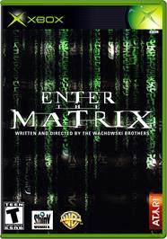 Box cover for Enter the Matrix on the Microsoft Xbox.